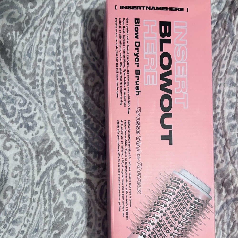 Insertnamehere Pink Blow Dryer Brush